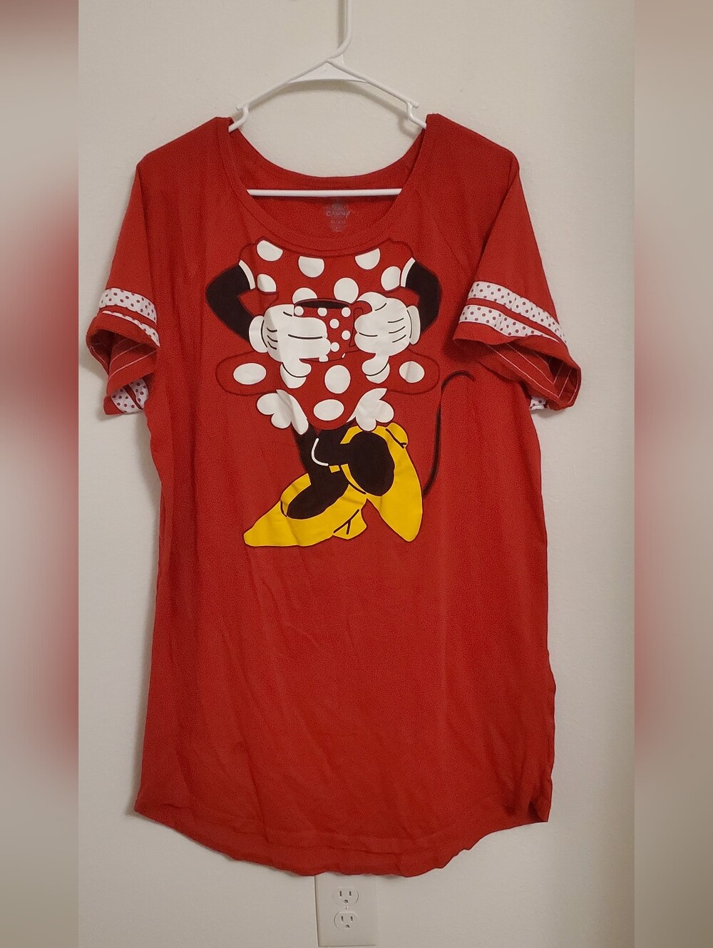 Disney Red Minnie Mouse Polka Dot Sleep Shirt